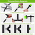 Kalolary 200Pcs Adjustable Irrigation Drippers, 1/4 Inch Barbed Drip Emitter 360 Degree Watering Sprinklers Anti-Clogging Drippers for 4mm/7mm Gar...