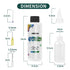 OBSEDE Art Craft Glue Quick Dried Clear Adhesive Refill Bottles with Fine Tip Liquid Precision Quilling Glue Supplies Scrap Kits Tools Applicator ...