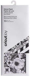Cricut Joy Adhesive-Backed Deluxe Paper - DIY Craft Paper for Scrapbooking and Other Art Projects - Black and White Botanicals, 10 ct (2007343)...