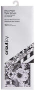 Cricut Joy Adhesive-Backed Deluxe Paper - DIY Craft Paper for Scrapbooking and Other Art Projects - Black and White Botanicals, 10 ct (2007343)...