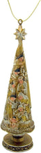 Resin Holy Family Nativity Scene Christmas Tree Ornament, 5 Inch (Metallic Color)...