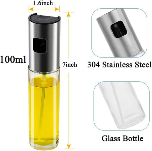Oil Sprayer for Cooking Olive Oil Sprayer Mister for Air Fryer Vegetable Vinegar Oil Portable Mini Kitchen Gadgets for Baking,Salad,Grilling,BBQ,R...