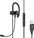 Single-Side Earbud with Boom Mic, USB-A Plug for PC, Mac, Laptop, Desktop, PS4, PS5 & Call Center, Ideal for Conference, Gaming, Remote Work, 5.9F...