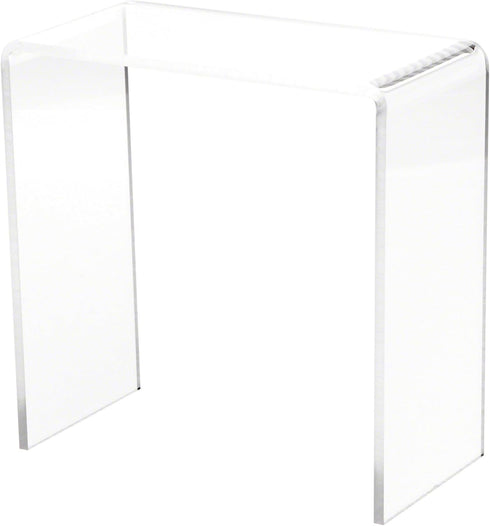 Plymor Clear Acrylic Vertical Rectangular Display Riser, 8" H x 8" W x 4" D (1/4" thick)...