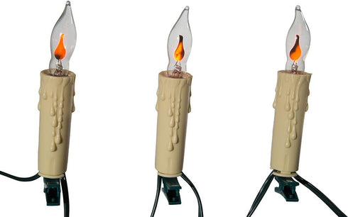 Kurt Adler 7-Light Flicker Flame Candle Light Set...