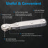 5 Pcs Mini Ratchet Wrench Set, 1/4 Inch Drive, High Torque Offset Reversible Screwdriver, with Phillips, Slotted, Hex, Torx for Tight Spaces...