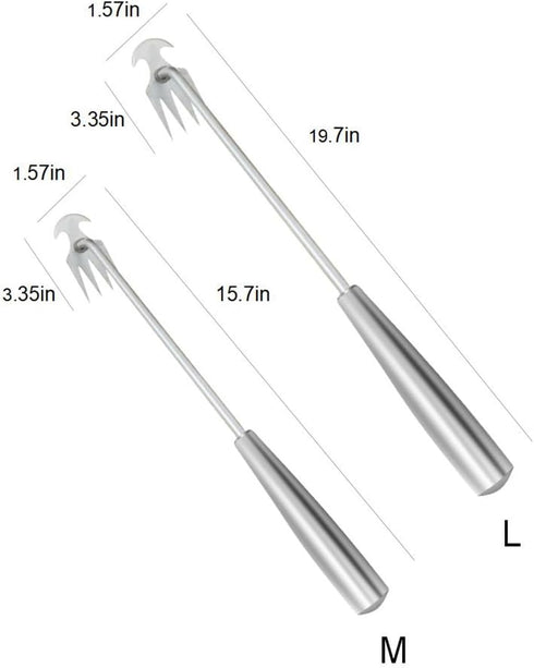 Weed Puller,Weeding Tool,Weeder Tool,Weed Puller Tool with Stainless Steel Claws & Removable Handle - Durable, Efficient Garden Cleanup Tool (19.7...
