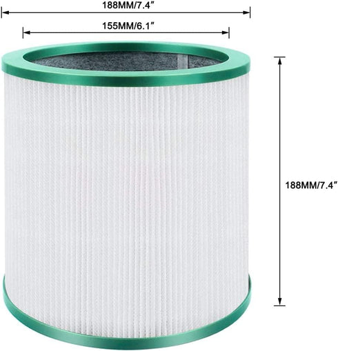 Goodsby Replacement Air Purifier Filter for Dyson Tower Purifier Pure Cool Link TP01, TP02, TP03, BP01, AM11 Compare to Part 968126-03...