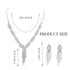 Unicra Silver Bride Necklace Earrings Set Bridal Wedding Jewelry Sets Rhinestone Prom Costume Choker Necklaces for Women and Girls (Silver-2 Pack ...