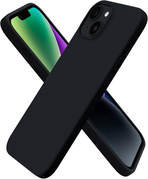 ORNARTO Compatible with iPhone 14 Case 6.1, Slim Liquid Silicone 3 Layers Full Phone Covered Soft Gel Rubber Case Protective Phone Cover 6.1 Inch-...