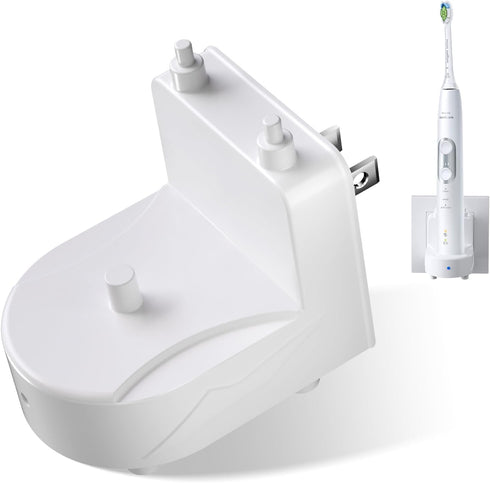 Wireless Electric Toothbrush Wall Charger Compatible with Philips Sonicare Electric Toothbrush HX6100, HX3000, HX6000, HX8000, HX9000, Portable, I...