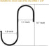 30 Pack Black S Hooks Steel Hanging Hooks Heavy Duty S Hanger Hook Metal Kitchen Pot Rack Hooks Closet Hooks for Hanging Pan, Cups, Jeans, Plant...