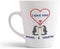 Personalized Custom Text I Love You Two Penguins Ceramic Latte Mug 12 Oz...