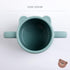 BLUE GINKGO Silicone Toddler Cups - Open Cup for Baby with Handles | Made in Korea | 8oz Training Open Cups for Toddlers 1-3 (Green)...