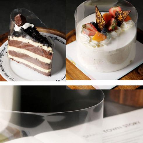 Acetate Cake Collar 6 Inch x 394inch Transparent Cake Rolls, Clear Acetate Sheets Mousse Chocolate Acetate Roll Cake Wrapping for Baking, Surround...