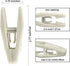 Velvet Hangers Clips, 20 Pack Ivory Pants Hanger Velvet Clips, Strong Hanger Clips Perfect for Thin Felt Hangers...