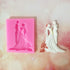Bride and Groom Fondant Mold Set - Tuxedo Wedding Dress Cake Topper Decorating Chocolate Candy Polymer Clay Resin Epoxy Mold (Pink/Gray)...