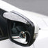Universal Car Side Mirror Rain Guard 2 PCS Black Car Rear View Mirror Rain Covers ,Blind Spot Car Mirror 2 PCS White Round Adjustable Blind Spot M...