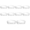 10 Pcs Plastic Petri Dish Sterile Bacterial Culture Dish Laboratory Plant Cell Tissue Culture Petri Dish Accessories Premium Cell Tissue Culture D...