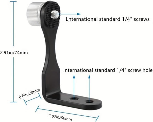 Universal Binocular Adapter, Metal Binocular Tripod Adapter Adaptor Mount Bracket - for Connecting Binoculars to a Tripod, 1/4"-20 Socket/Thread...