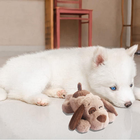 Beverly Shark Puppy Heartbeat Toy Dog Anxiety Relief Calming Aid Puppy Heartbeat Stuffed Animal Behavioral Training Sleep Aid Comfort Soother Plus...