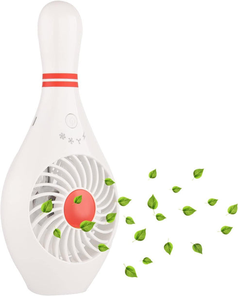 Handheld Portable Fan Bowling Pin Fan Mini Small Personal USB Fan for Home Office Sports Travel Bodybuilding and face fan for makeup Festival Holi...