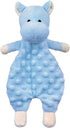 Baby Blue Hippo Soft Stuffed Animal Security Blanket, Plush Hippo Character Lovey Blanket, Baby Shower/Nursery Gift, Cuddly Newborn, Infant, Toddl...