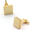 Brushed Square Gold Pair Cufflinks...