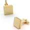 Brushed Square Gold Cufflinks...