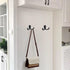 Coat Hooks Hardware, 10Pcs Wall Hooks Heavy Duty Hooks for Hanging Coats No Rust Double Robe Hook Wall Mounted for Key Towel Bags Cup Hat (Black)...