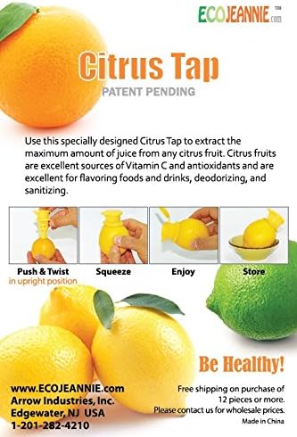1 Pack Citrus Tap, Portable Lemon Juicer Faucet (Patent Pending), Lime Squeezer, Juice Extractor- BPA Free Hormone Free...