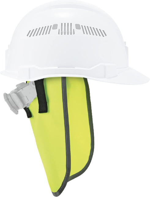 Ergodyne - 29063 GloWear 8006 High Visibility Hard Hat Neck Shade with Reflective Binding- Lime, 1 Count (Pack of 1)...