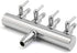 Stainless Steel Aquarium Fish Tank 4 Ways Air Flow Splitter Lever Control Valve...