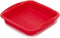 Home Basics Silicone Bakeware - 6 Piece Square Mini Fluted Pan, Non-stick, Heat-resistant, Easy Grip Handles, Made from Food-grade Flexible Silico...