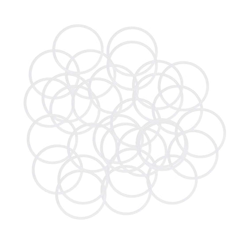 uxcell Silicone O-Rings, 27mm OD 24mm ID 1.5mm Width VMQ Seal Gasket for Compressor Valves Pipe Repair, White, Pack of 30...