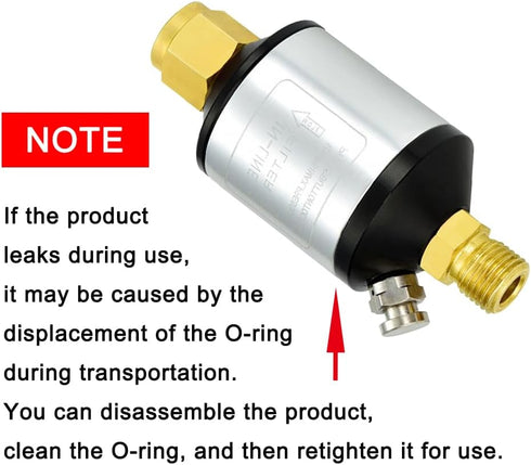 Joywayus Water Oil Separator for Air Line 1/4" NPT Inlet and Outlet 150PSI Air Compressor and Air Tool Accessory Protect Lifespan of Pneumatic Too...