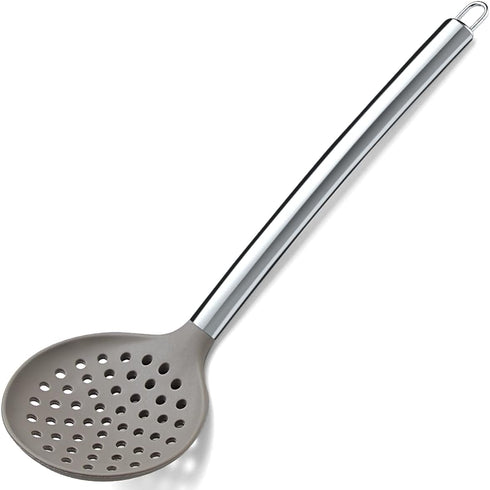 Berglander Skimmer, Non-stick Silicone Strainer, Kitchen Cooking Skimmers For Non-Stick Cookware, Dishwasher Safe, Easy to Clean...