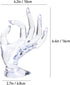 yuntop 1 Pack Hand Form Ring Holder Mannequin Hand Jewelry Organizer Stand Watch Stand Bracelet Ring Support Aesthetic Rack (Clear)...