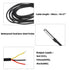 Waterproof DS18B20 Temperature Sensor, Digital Temperature Thermal Cable Temperature Range (-55?~ +125?) Digital Temperature Probe Sensor - 1 Mete...