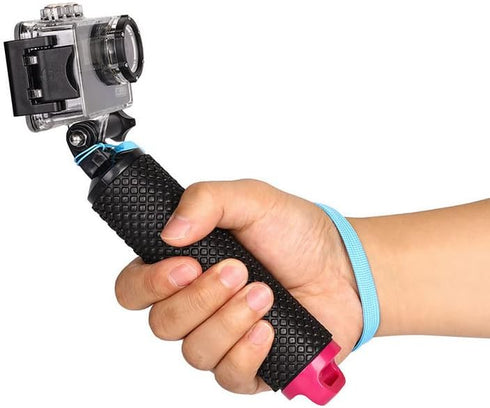 Floating Hand Grip Waterproof Handheld Selfie Stick Monopod Grip Handle Mount Compatible with GoPro Hero 10, 9, 8, 7, Hero Session, Fusion, Max, A...