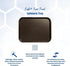 Carlisle FoodService Products Cafe Plastic Fast Food Tray, 14" x 18", Chocolate...
