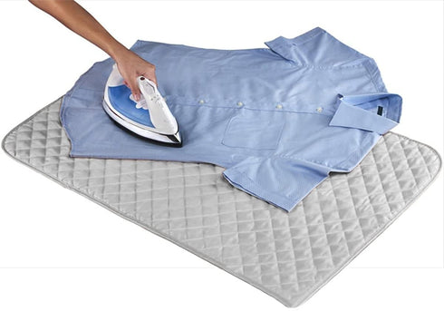 Dependable Industries Inc. Essentials Ironing Board Pad to Use Anywhere Quilted Magnetic Corners Iron Anywhere Travel Home with Silicone Heat Resi...
