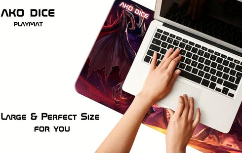 Dragon Mouse Pad | Large Gaming Mouse Pad Dragon | Dragon Desk Mat | Nonslip 24x14 Inch gaming mouse pad dragon (DEATH)...