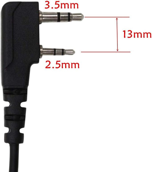 Walkie Talkie Headset for Baofeng BF-888s Kenwood TK-3160 TK-3230 NX-300 Two Way Radio with Mic PTT Surveillance Earpiece,G Shape...