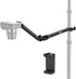 NEEWER Overhead Camera Mount Arm with Phone Clip, 22"/56cm 180°&360° 2 Section Flexible Holding Arm for Desk Stand, Fits 0.87"-1.1" Tube, 5.5lb/2....