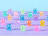 100PCS Luminous Micro Landscape Mushroom Mini Resin Mushroom Figurines Miniature Mushroom for DIY Fairy Garden Miniature Moss Landscape...