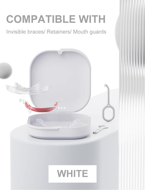 HEMILAB® Retainer Case, Slim Aligner Case with Vent Holes, Compatible with Invisalign, Mouth Guard Case, Cute Retainer Case with Retainer Removal ...