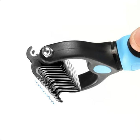 Pets Hair Brush, Dog Grooming Brush, Dematting Undercoat Rake for Dogs and Cats, Pet Hair Remover, Double Sided Shedding, Extra Wide, Reduce Shedd...