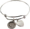 St Peregrine Bracelet Medal Pewter Patron Saint Cancer Adult 2 3/4" Diameter...
