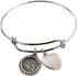 St Peregrine Bracelet Medal Pewter Patron Saint Cancer Adult 2 3/4" Diameter...